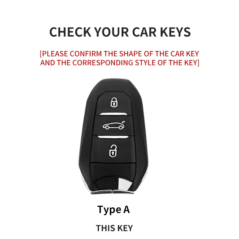 Фото Кожаный чехол для автомобильного ключа, чехол для Peugeot 308 408 508 Citroen C4L C6 чехол Picasso DS3 DS4 DS5, чехол-брелок для Peugeot №2