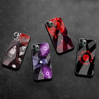 anime naruto madara phone case tempered glass for iphone 13 12 mini 11 pro xr xs max 8 x 7 plus se 2020 cover