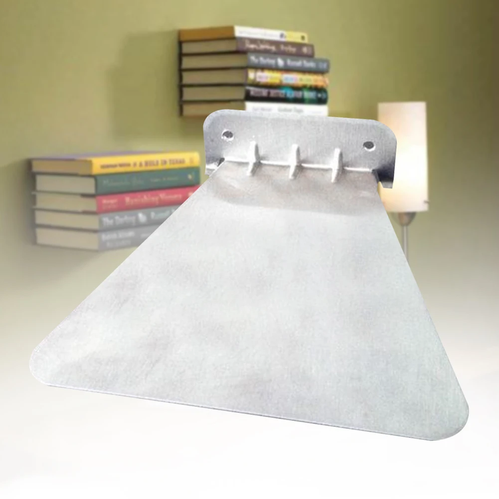 

Wall Mounted Invisible Floating School Solid Stand Wear Resistant Support Storage Stainless Steel Study Book Shelf Office
