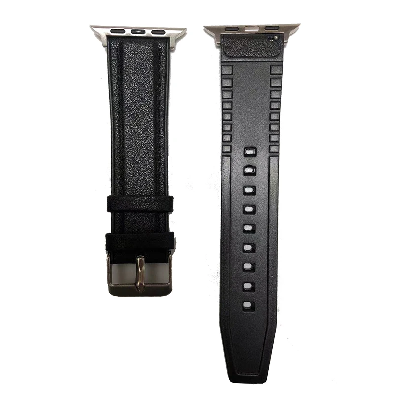 49 45 44mm Silicone Leather Strap For IWO Series 6 7 8 Ultra Smart Watch T500 W27 XS8 Smartwatch T900 Pro S8 X8 Max Wristbands