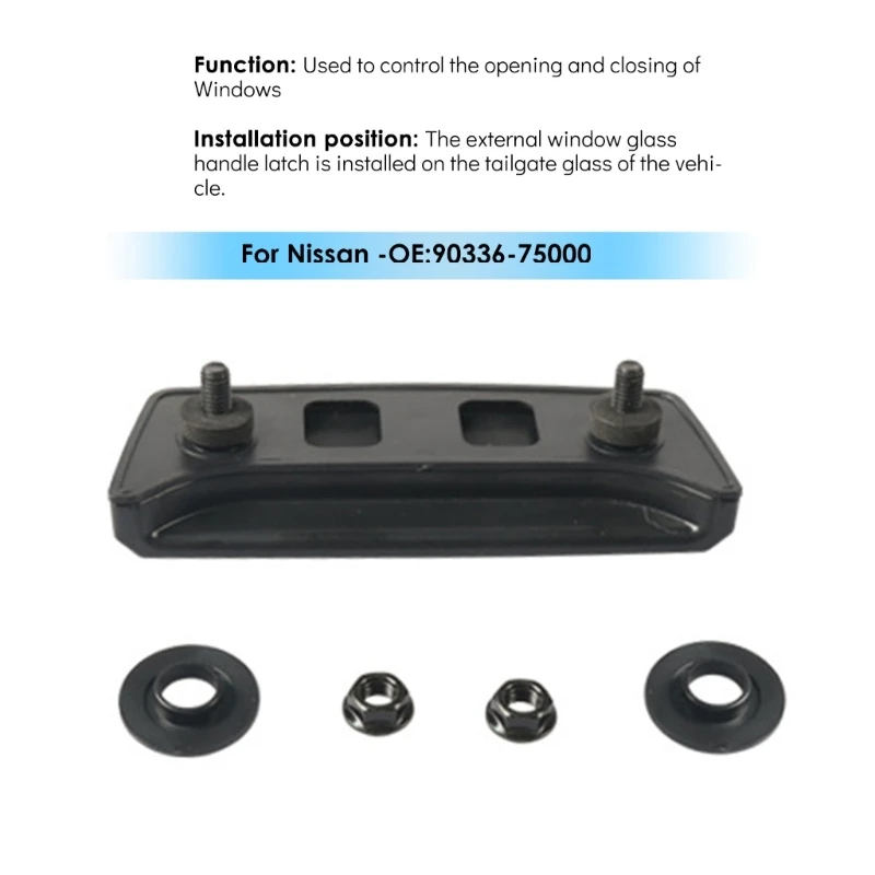 

90336-7S000 Rear Tailgate Exterior Window Glass Handle Fits for 2005-2015 SUV