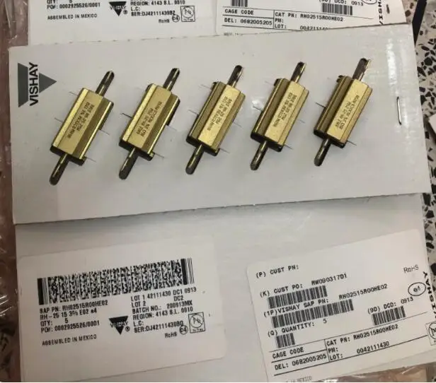 Фотоэлемент RH025R033 фотоэлемент 0 033r 25 Вт 033Ω 1% 5% VISHAY RH25 алюминиевая устойчивость к