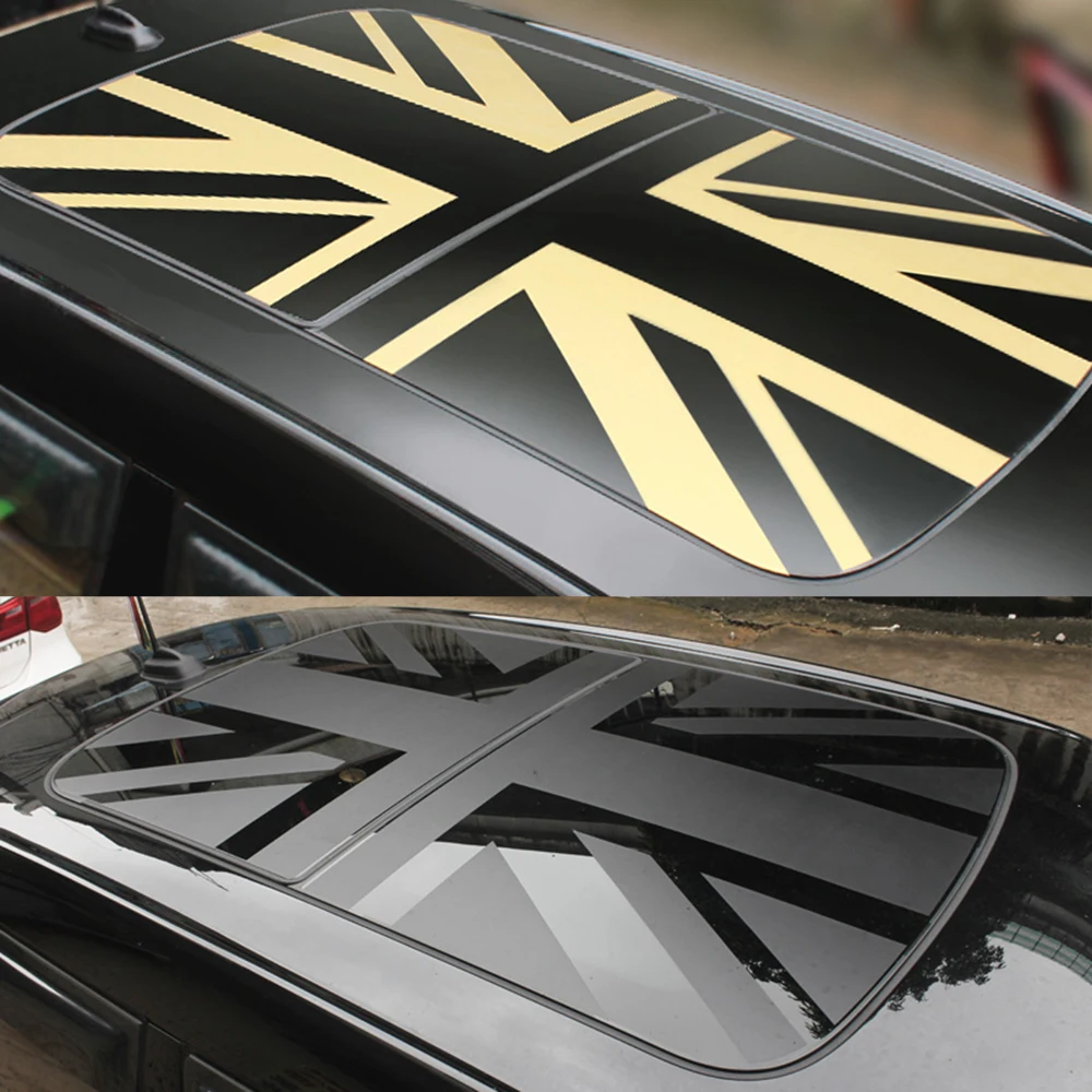 

Sunroof Union Jack Roof Window Film Vinyl Sunshade Sticker Decal For MINI Cooper JCW One F54 F55 F56 F60 R53 R55 Car Accessories
