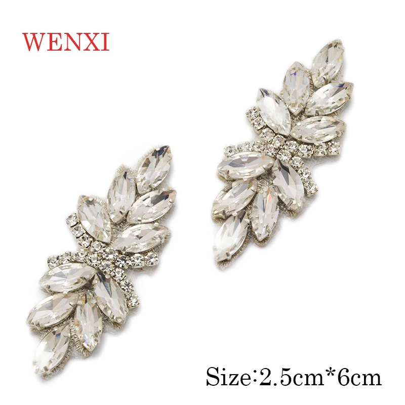 WENXI 30 шт. аппликация Стразы с кристаллами для модного свадебного платья пояс