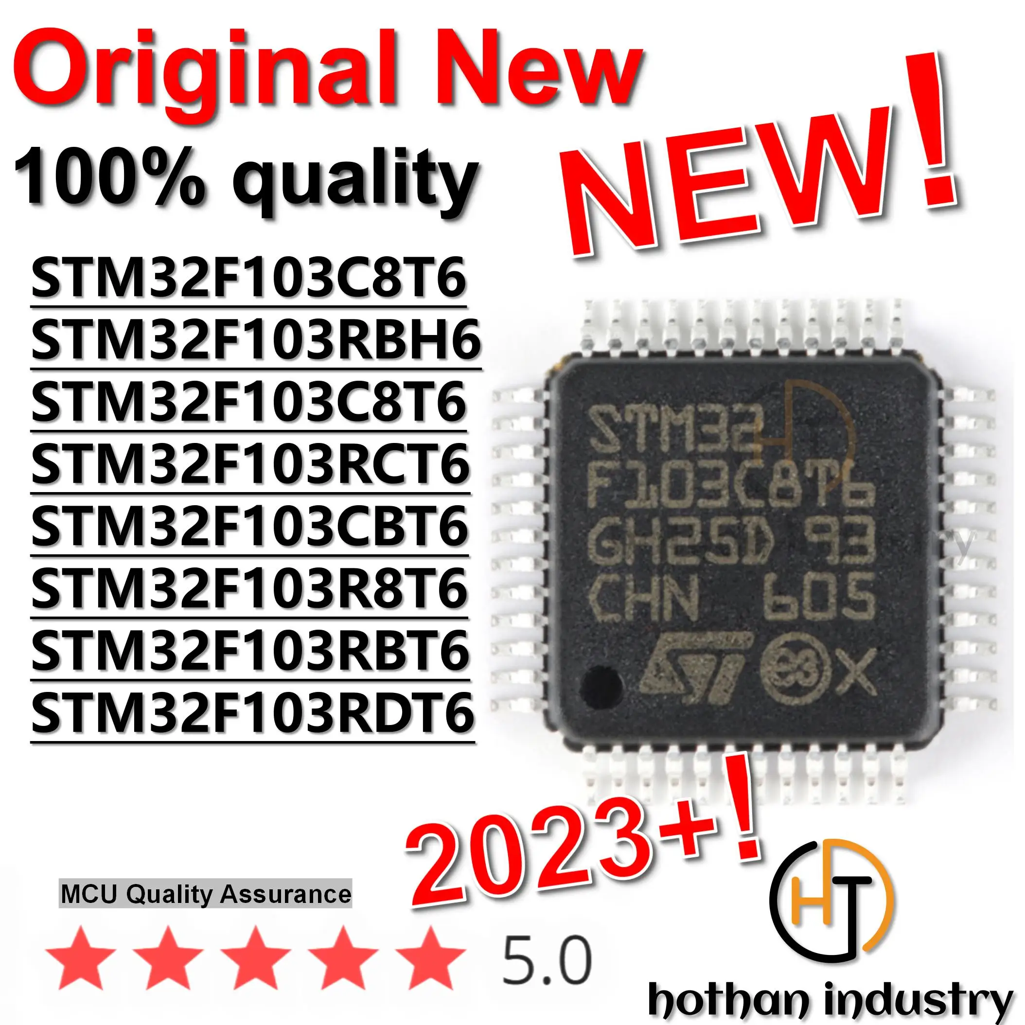 

1PCS 2023+ 100% Imported New Original STM32F103C8T6 STM32F103RBH6 STM32F103RCT6 STM32F103CBT6 STM32F103R8T6 STM32F103RBT6