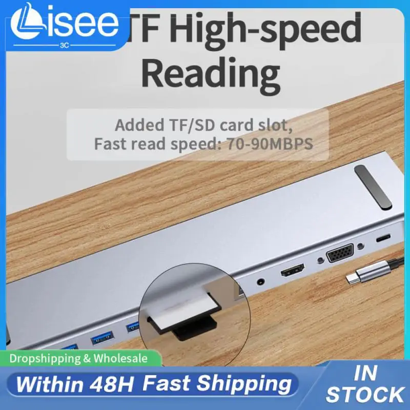 

11 Port Docking Station Type C Dock Sd/tf New Usb-c Docking Station 4k HDMI-compatible Usb-c Hub Usb 3.0 Usb-c Hub Usb C Adapter