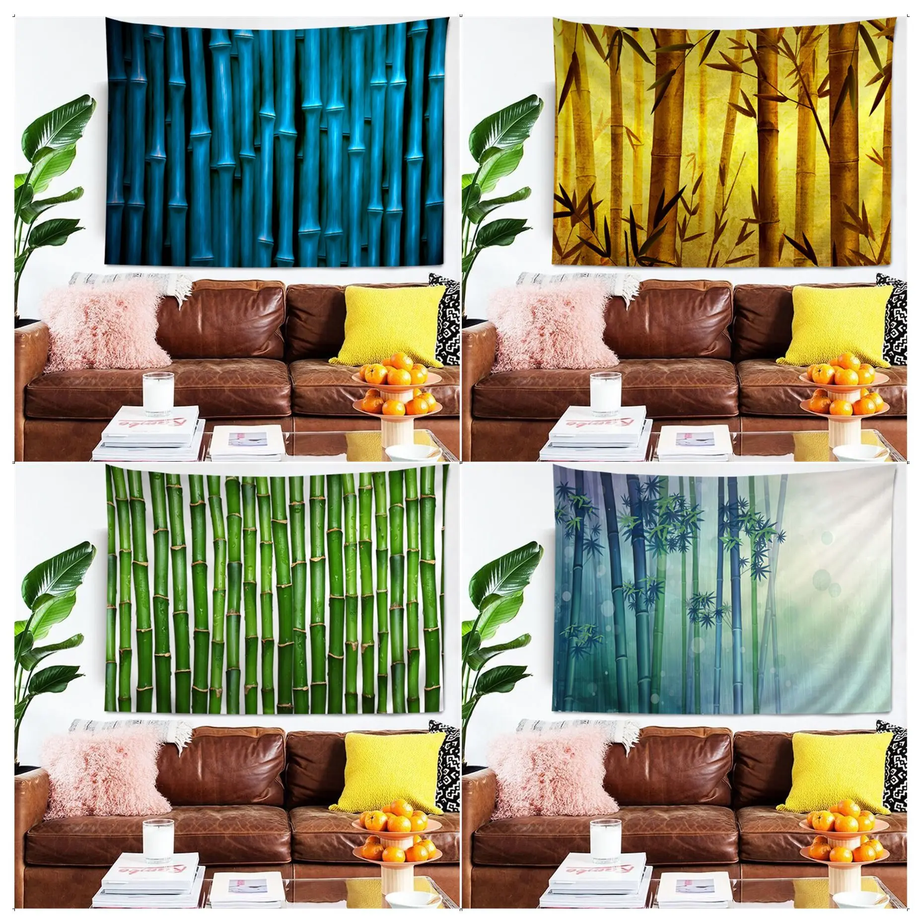 

Bamboo Chart Tapestry Japanese Wall Tapestry Anime Cheap Hippie Wall Hanging