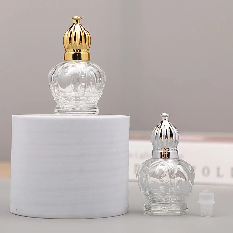 15 мл золотой стеклянный мини-винтажный прозрачный пустой флакон для образцов