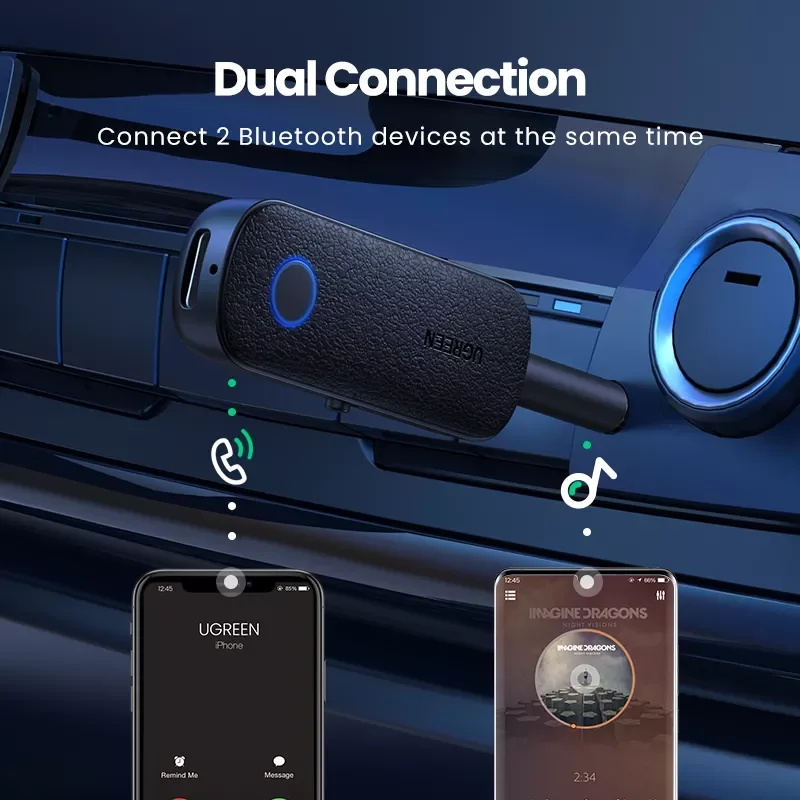 

Bluetooth-адаптер 2 в 1, приемник-передатчик, Bluetooth, AUX 3,5 мм