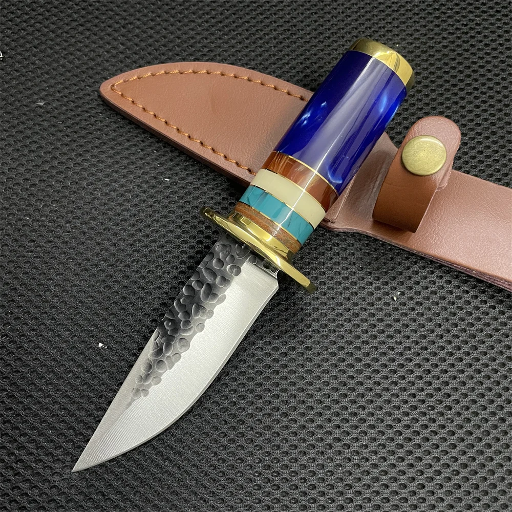 

High Quality Forged Blade Resin Handle Hand Tool Pocket Knife Outdoor Survival Camping EDC Multifunction Tactical Combat Knives