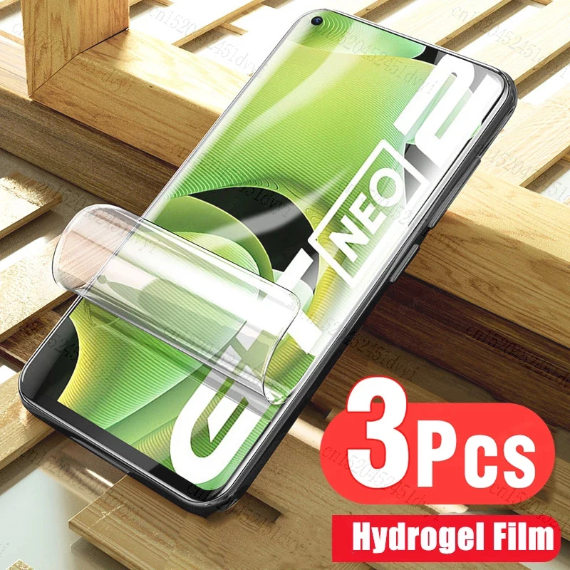 

3PCS Hydrogel Film For Realme X50 X7 X2 Pro X XT X3 Screen Protective Film For Realme GT Neo 2 2T 3 3T 5 SE Master GT2 GT3 Film
