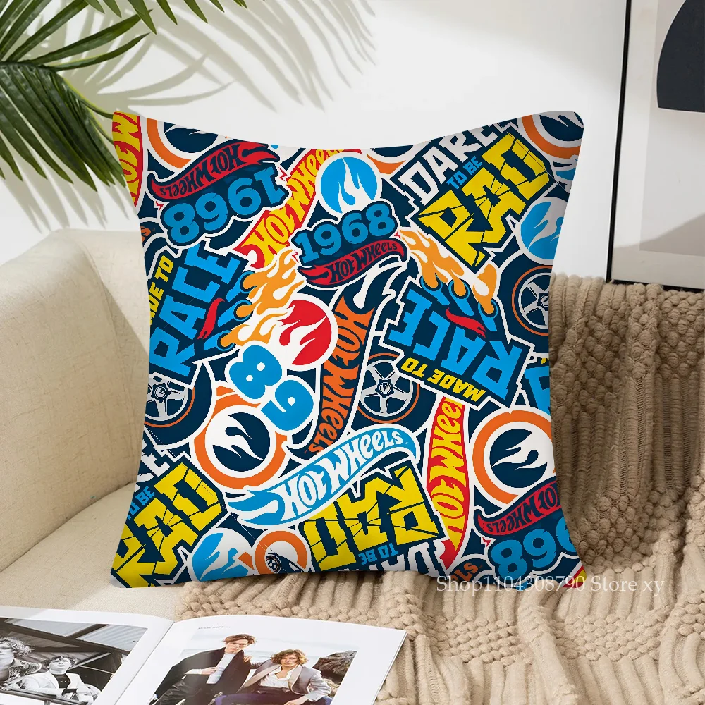R-RacingS H-Hotwheels наволочка модная квадратная спальня диван комната Ins украшение для