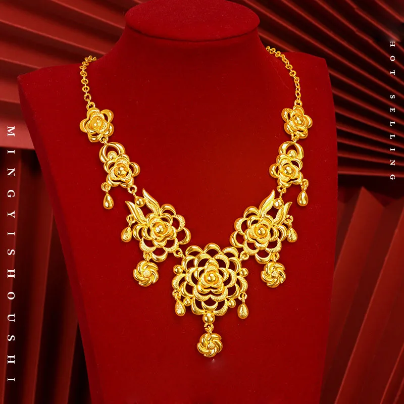 2024 новое женское ожерелье с цветком свадебные украшения CHD21098