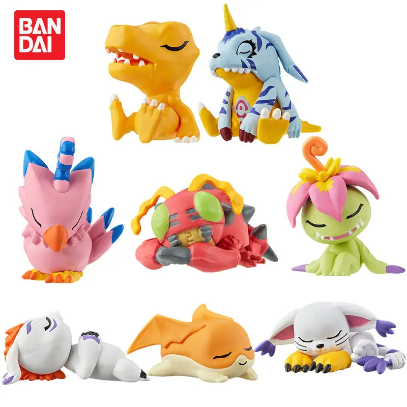 

Bandai Genuine Gashapon In Stock Digimon Adventure Agumon Gabumon Tailmon Action Figure Collection Model Toys Gifts for Children