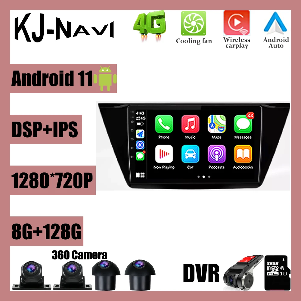 

Android 11 For Volkswagen Touran 2016 Car Radio Stereo Multimedia Video Navigation GPS Wireless Carplay DSP IPS Bluetooth