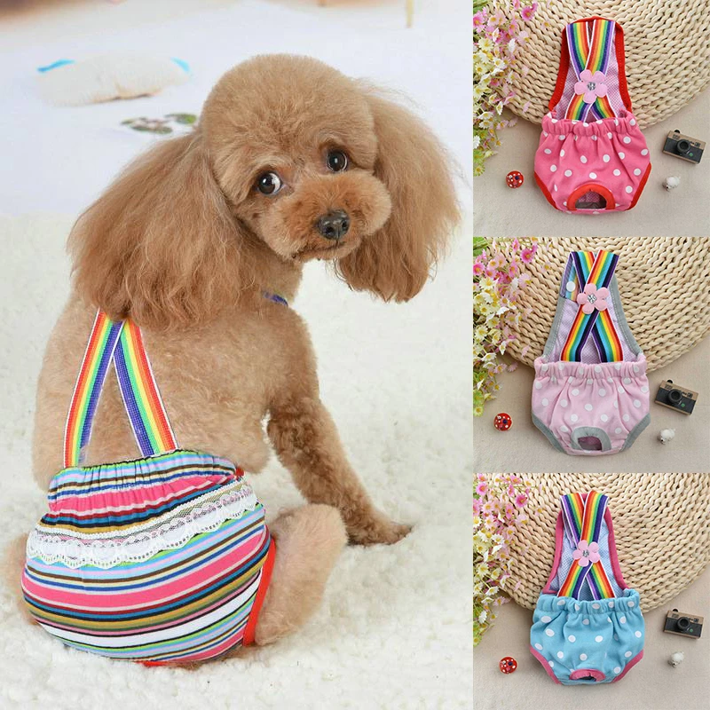 

Female Pet Dog Pants In Season Diaper Heat Nappy Menstrual Sanitary