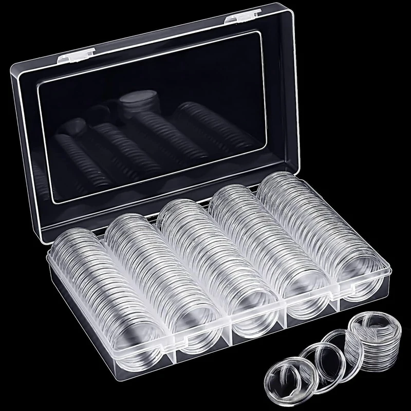 30-миллиметровые капсулы для монет круглый пластиковый чехол-держатель с