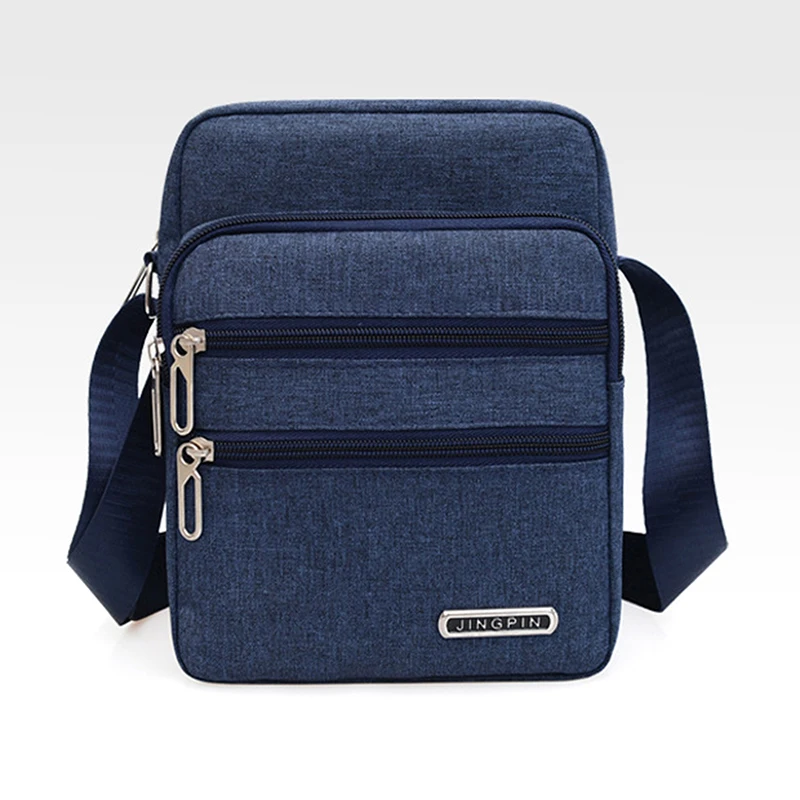 

Male New Waterproof Nylon Zipper Nylon Shoulder Bag Tote Pocket Bags Casual Handbag Messenger Travel Crossbody Fashion Men Bag