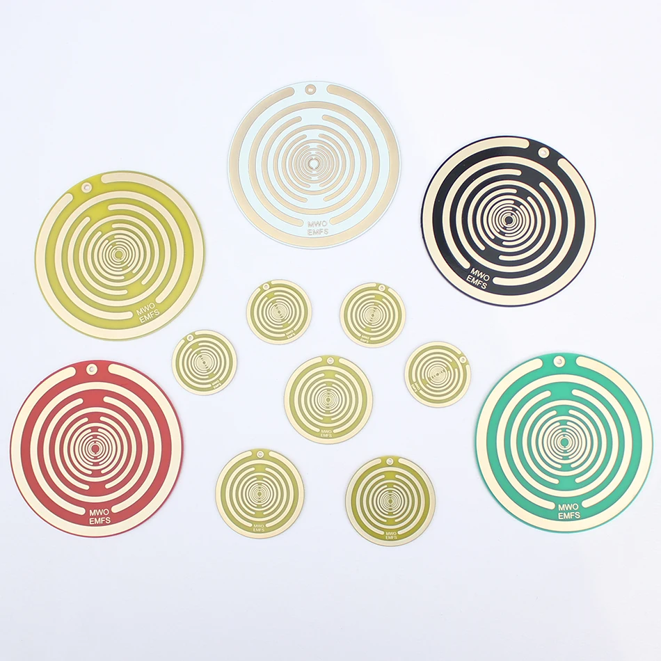 6 шт. поляризационный диск Tesla двусторонняя антенна украшения энергетический