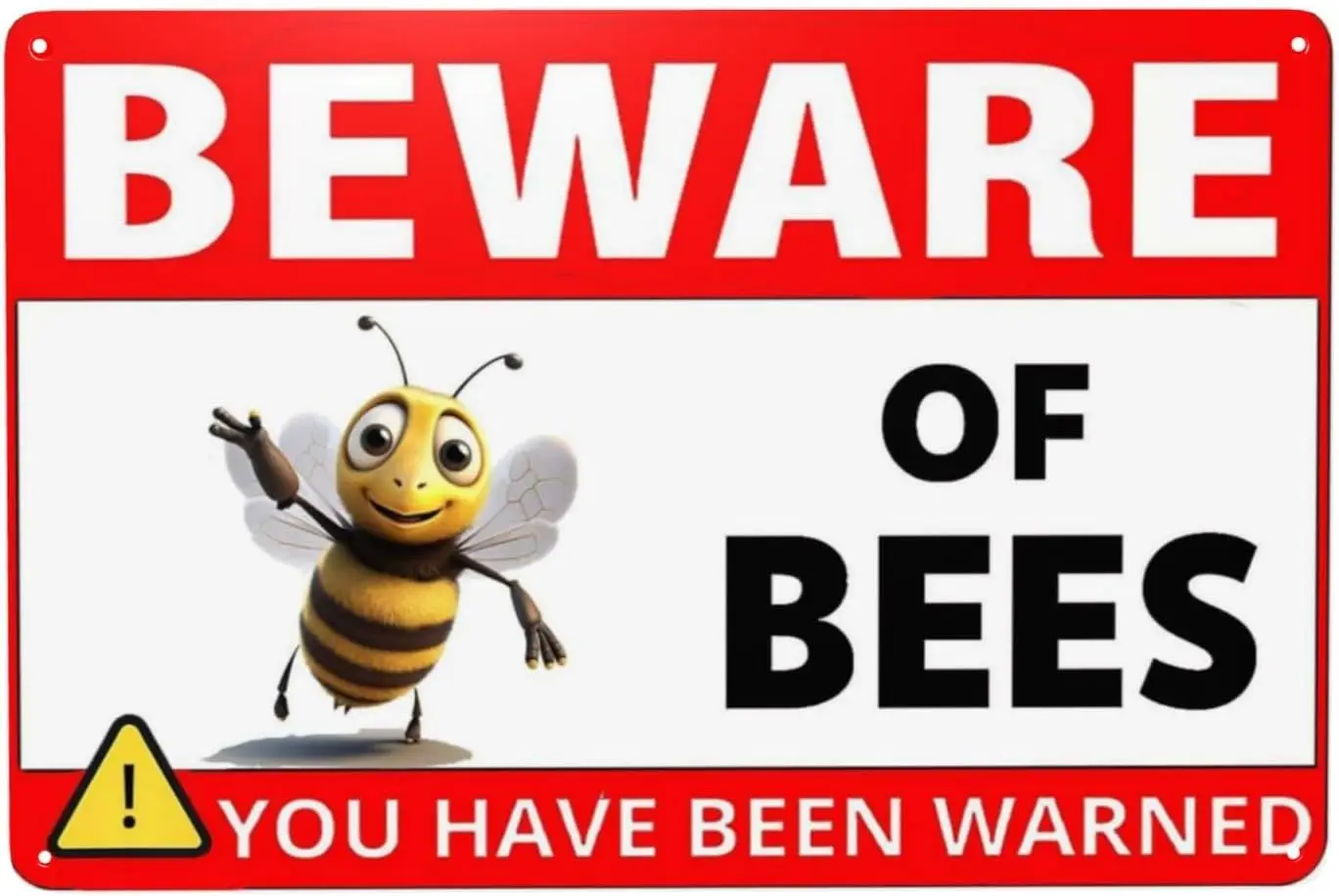 Забавные искусственные оловянные знаки винтажный знак пчелиного двора