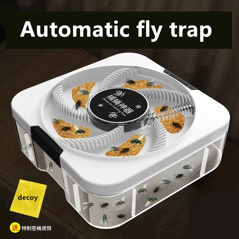 

New Fly Trap Insect Pest Catcher Electric Killer Pest Reject Control Repeller Indoor Outdoor USB Automatic Flycatcher With Bait