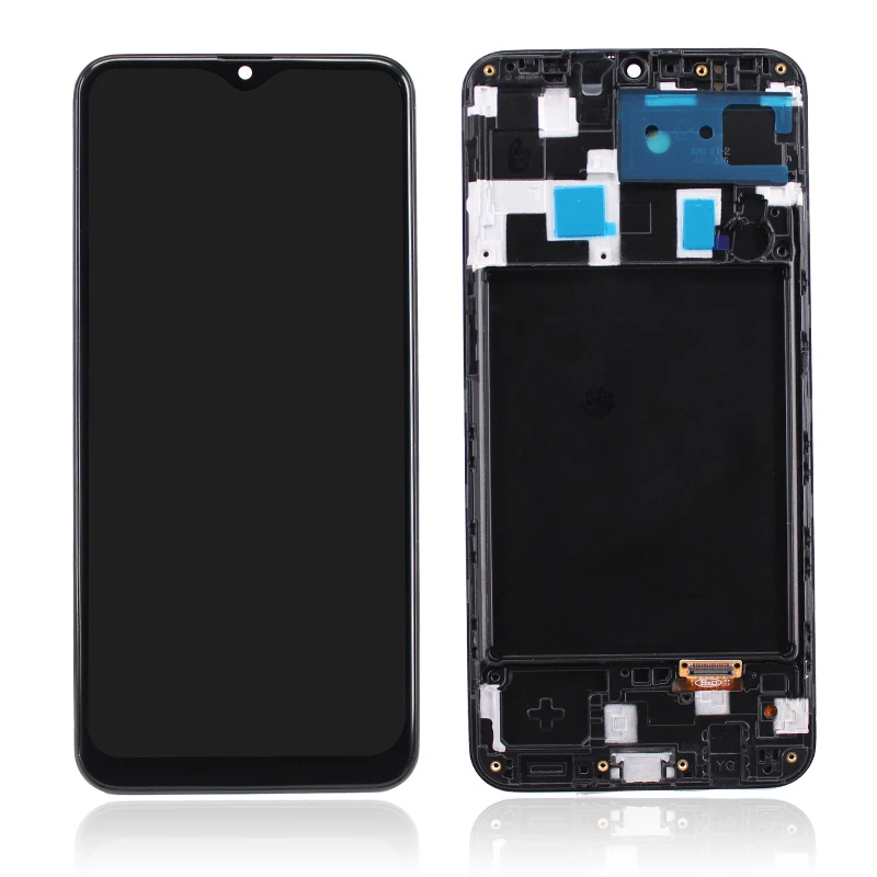 

AMOLED 6.4inches A205 Lcd For Samsung Galaxy A20 A205 SM-A205F A205FN Lcd Display Touch Screen Digitizer Assembly With Frame
