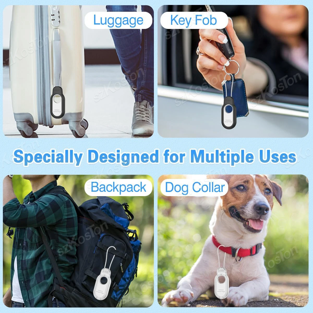 Чехол с безопасным замком для Samsung Galaxy SmartTag2 прочным проводом чехол-держатель