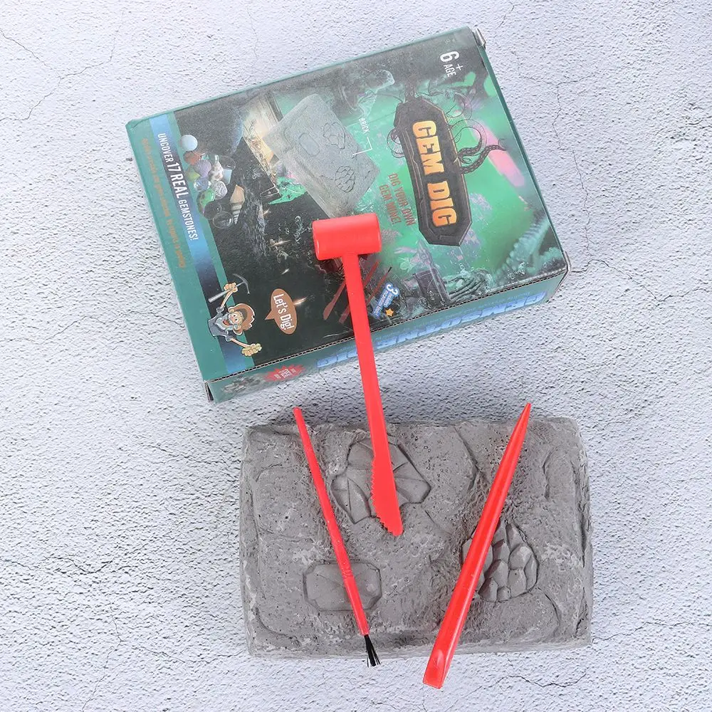 

Archaeology Discovery Crystal Treasure Toy Set DIY Excavation Gemstone Digging Kit Gemstone Mining Digging Kit