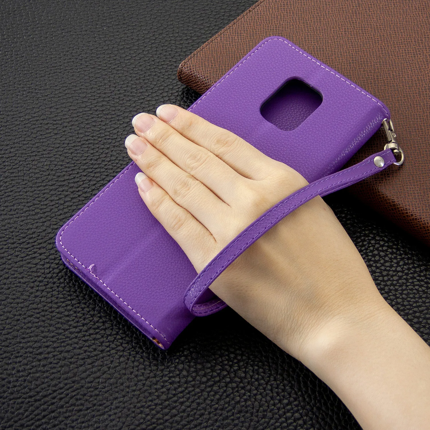 Litchi Pattern Leather Wallet Case For Redmi Note 11 10 9 8 7 10C 10 9C 9A 9 8 8A For Xiaomi Mi Poco X3 X4 F3 M3 M4 Pro 12 Lite