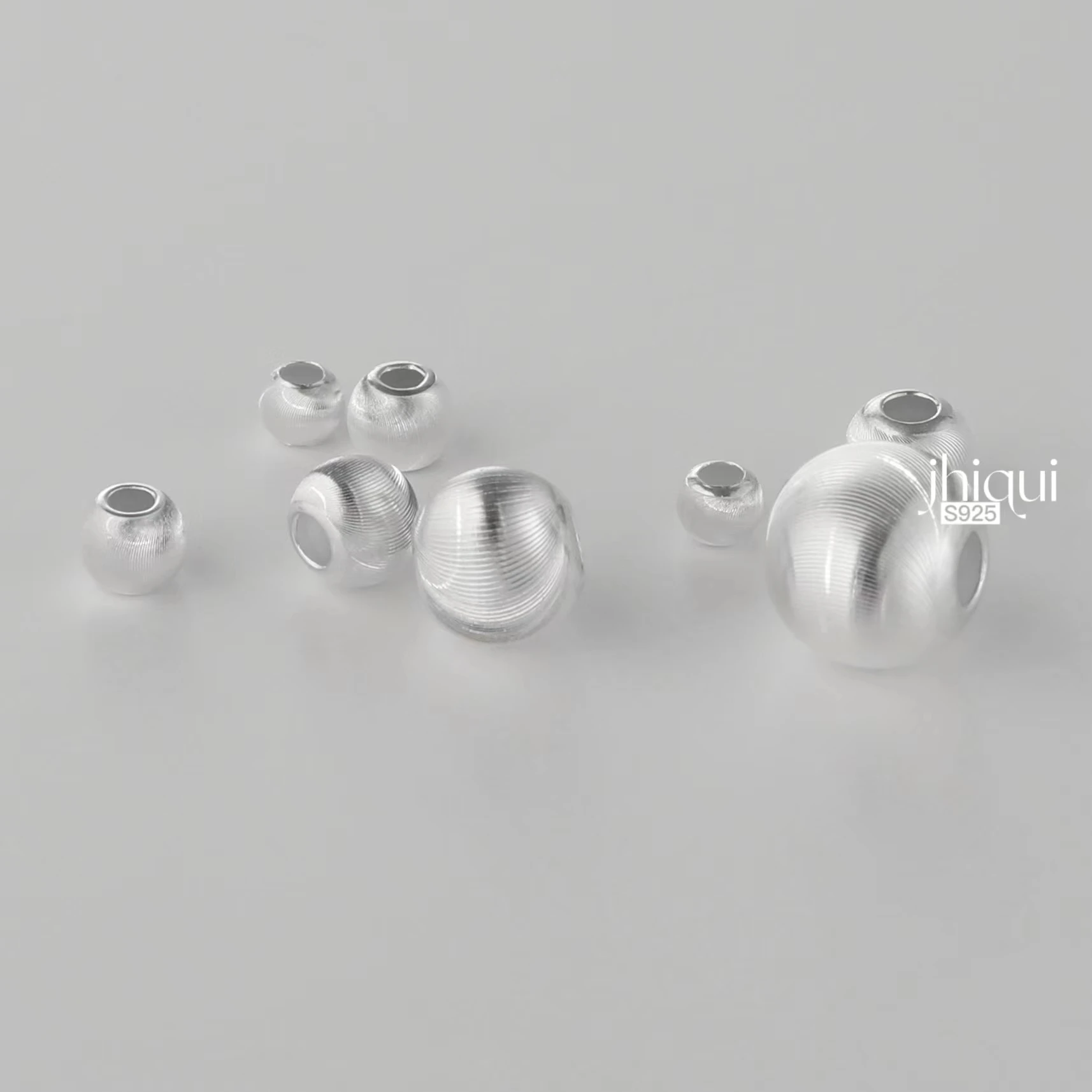 

925 Sterling Silver Cat Eye Beads 4/5/6/8/10mm Round Beads for DIY Bracelet Necklace Making