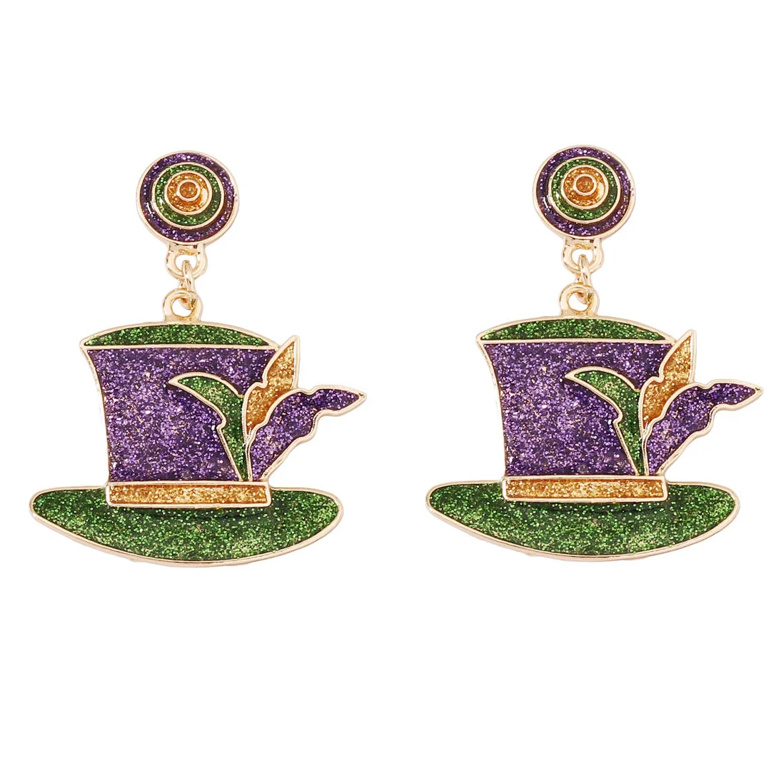 

Temperament Fashion Colorful Hat Earrings for Woman Jewelry