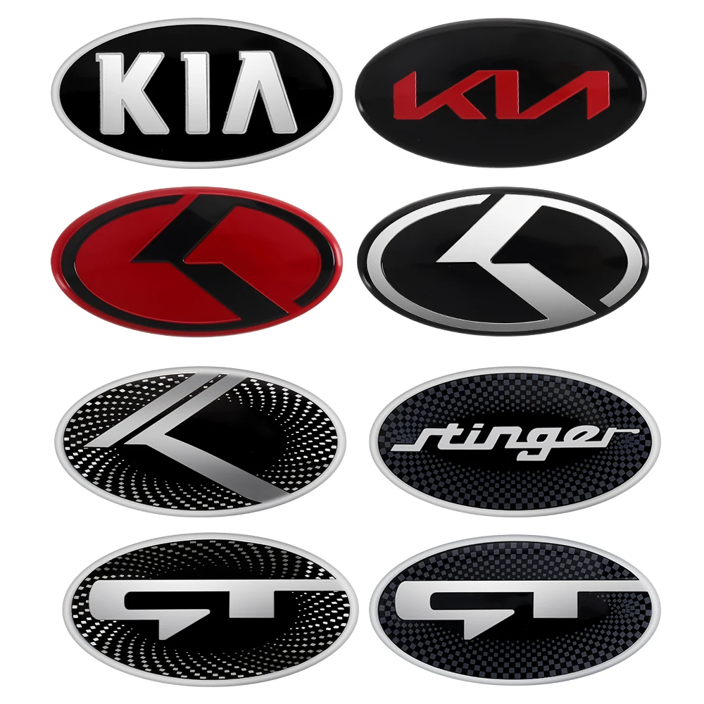 Фото Наклейка-эмблема на руль автомобиля 6,1x3,2 см для Kia K2 K3 K5 K7 Picanto Stinger Forte Sorento Sportage Rio Soul Ceed №4