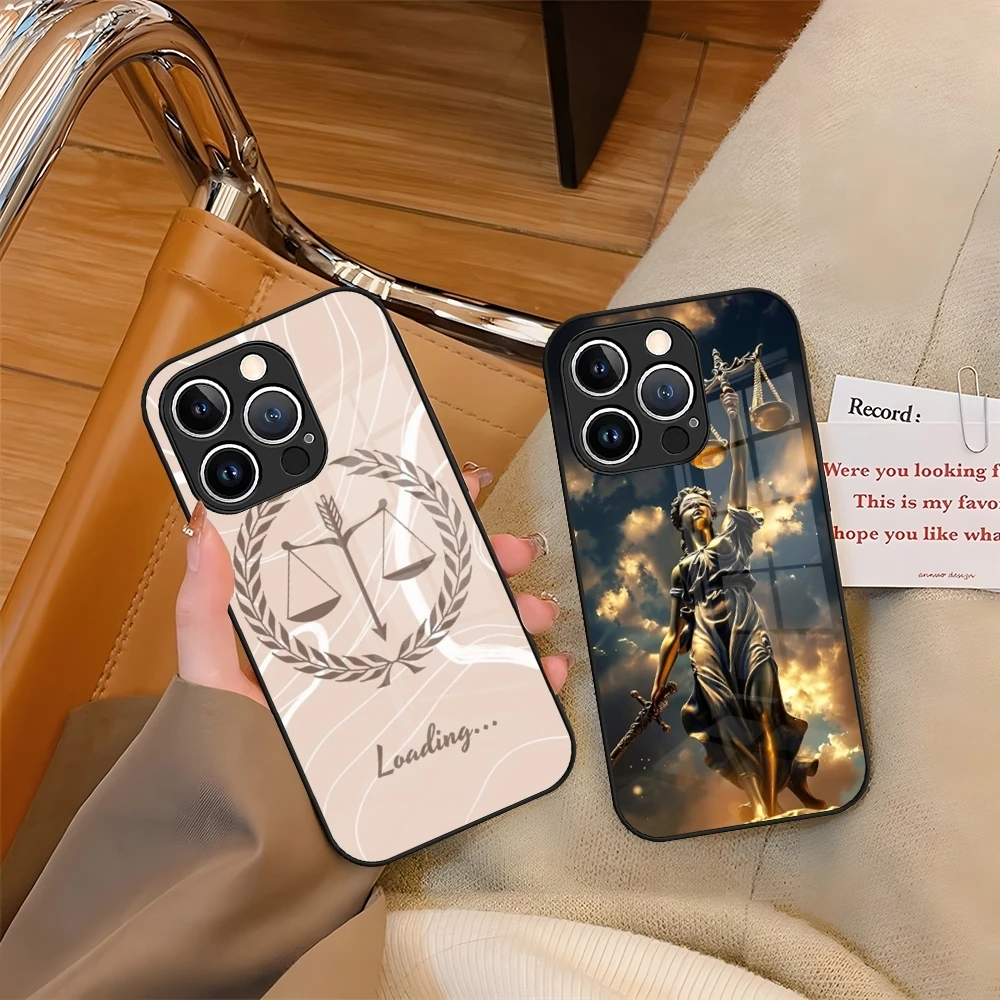 Чехол для телефона Справедчик право юрист закаленное стекло iPhone 16 15 13 14 12 11 Pro XS Max