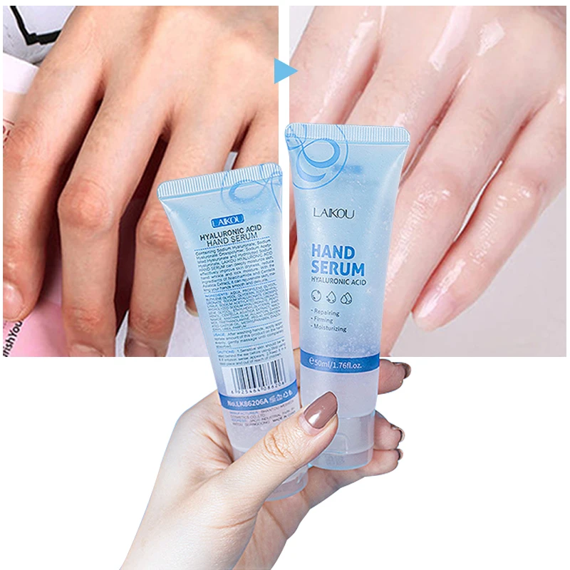 

Hyaluronic Acid Hand Essence Soothing Repair Damaged Skin Hand Serum Whitening Brightening Moisturizing Hydrating Skin Cream