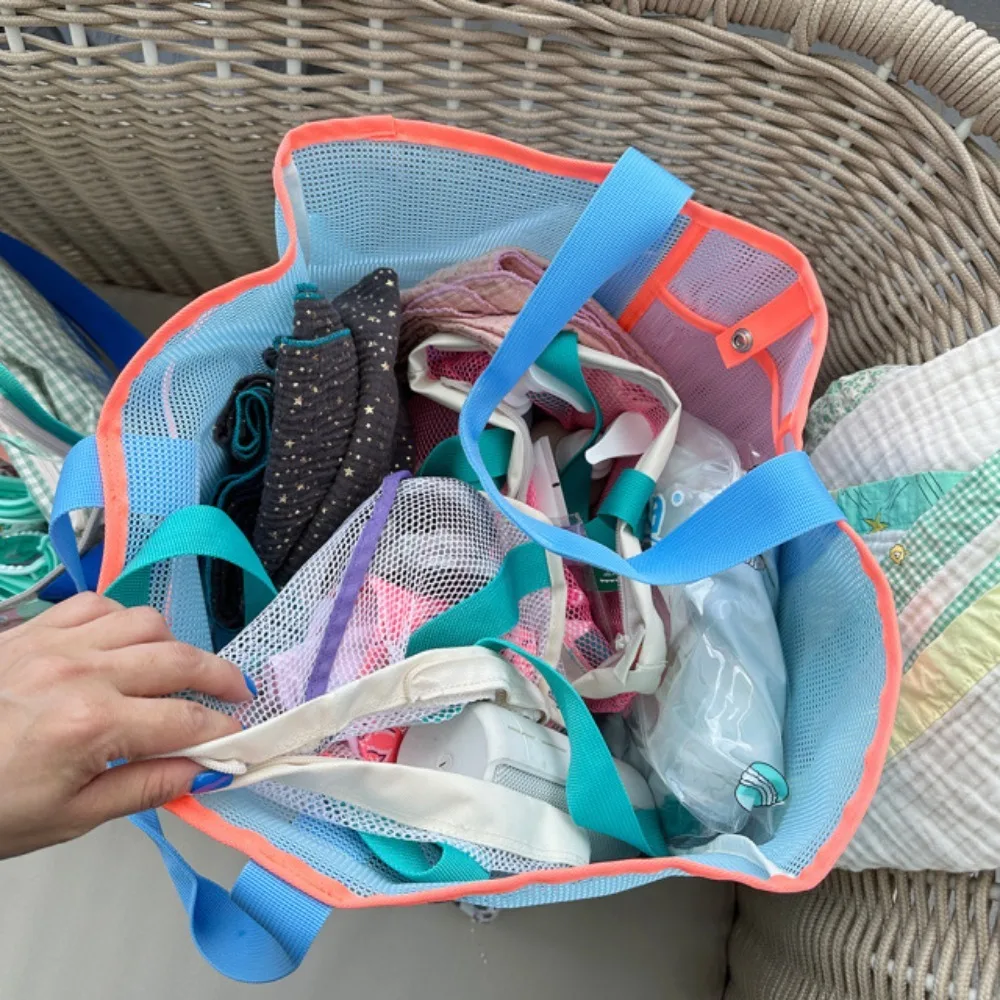 Женская прозрачная Сетчатая Сумка-мешок на одно плечо Модная Портативная