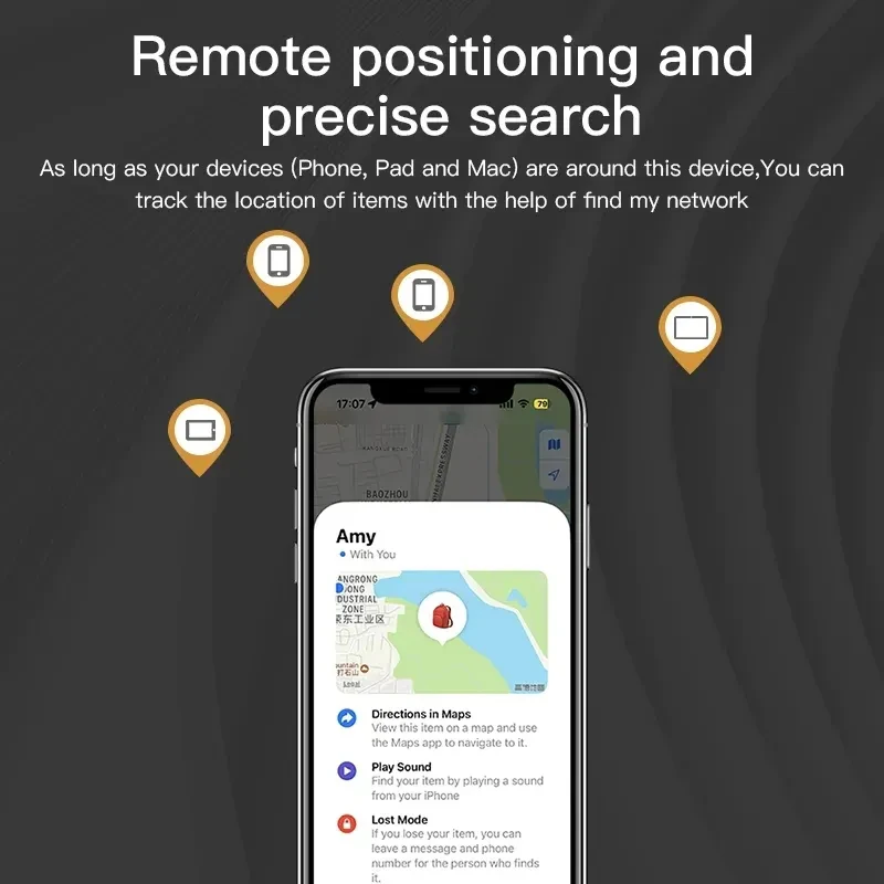 Мини Bluetooth GPS Smart Air Tag Детский Трекер Для Домашних Животных - Lost Car Finder