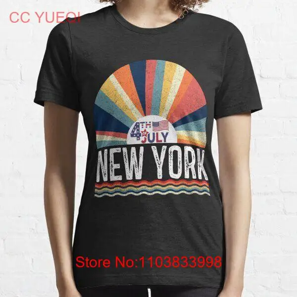Футболка с надписью New York 4 of July Essential