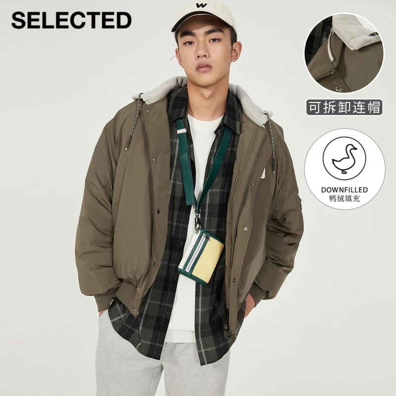 

SELECTED Men'S New Hooded Workwear Loose Industrial Down Jacket S|421412023