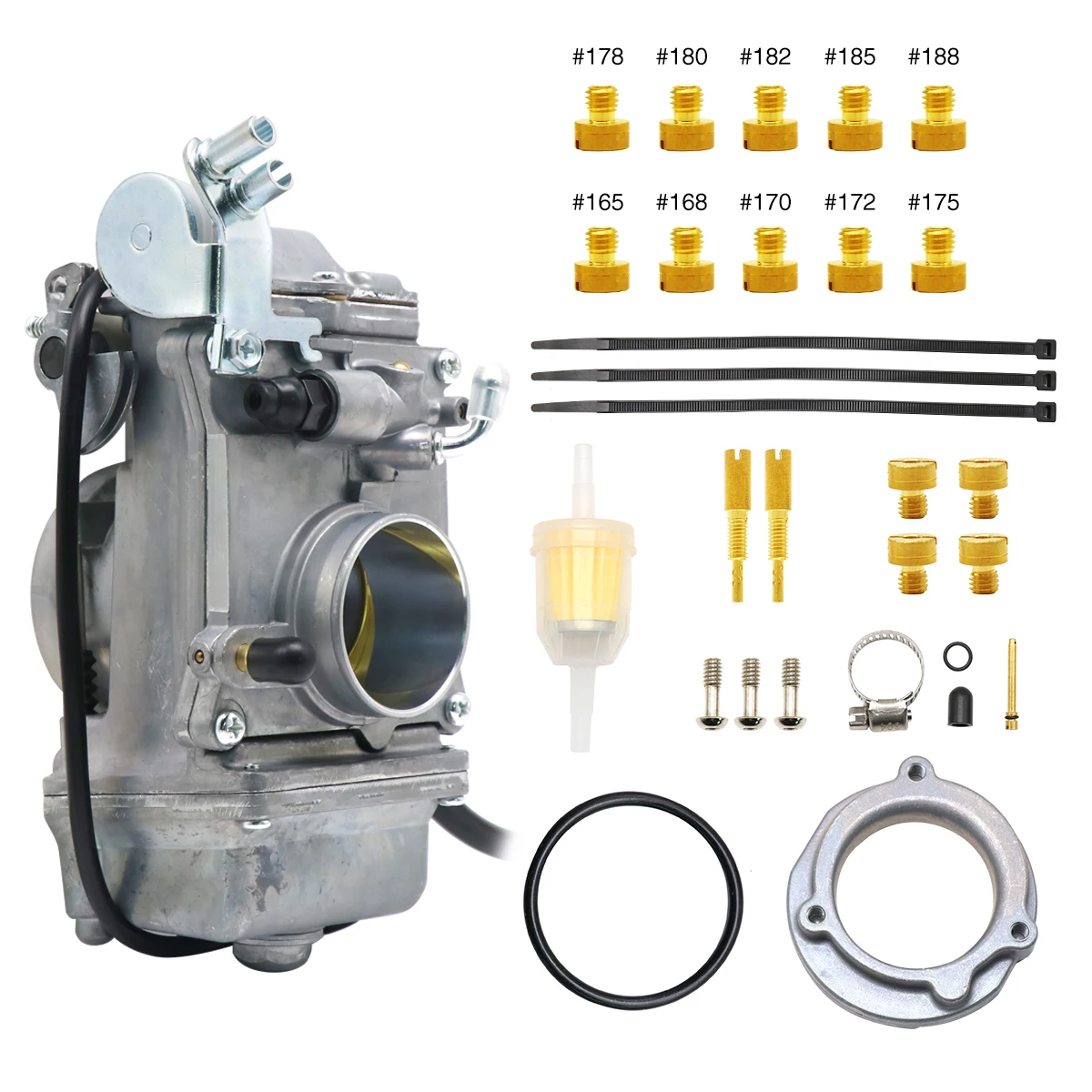 

ZSDTRP мотоциклетный карбюратор Mikuni HSR TM42 42 мм HSR45 45 мм HSR48 48 мм для Harley EVO Evolution Pumper Карбюратор с струями