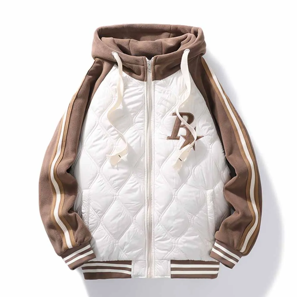 New Arrival Men Baseball Jacket Streetwear Oversized Men Patchwork Jacket Women Hip Pop Retro Coat Parka Outwear Outdoor