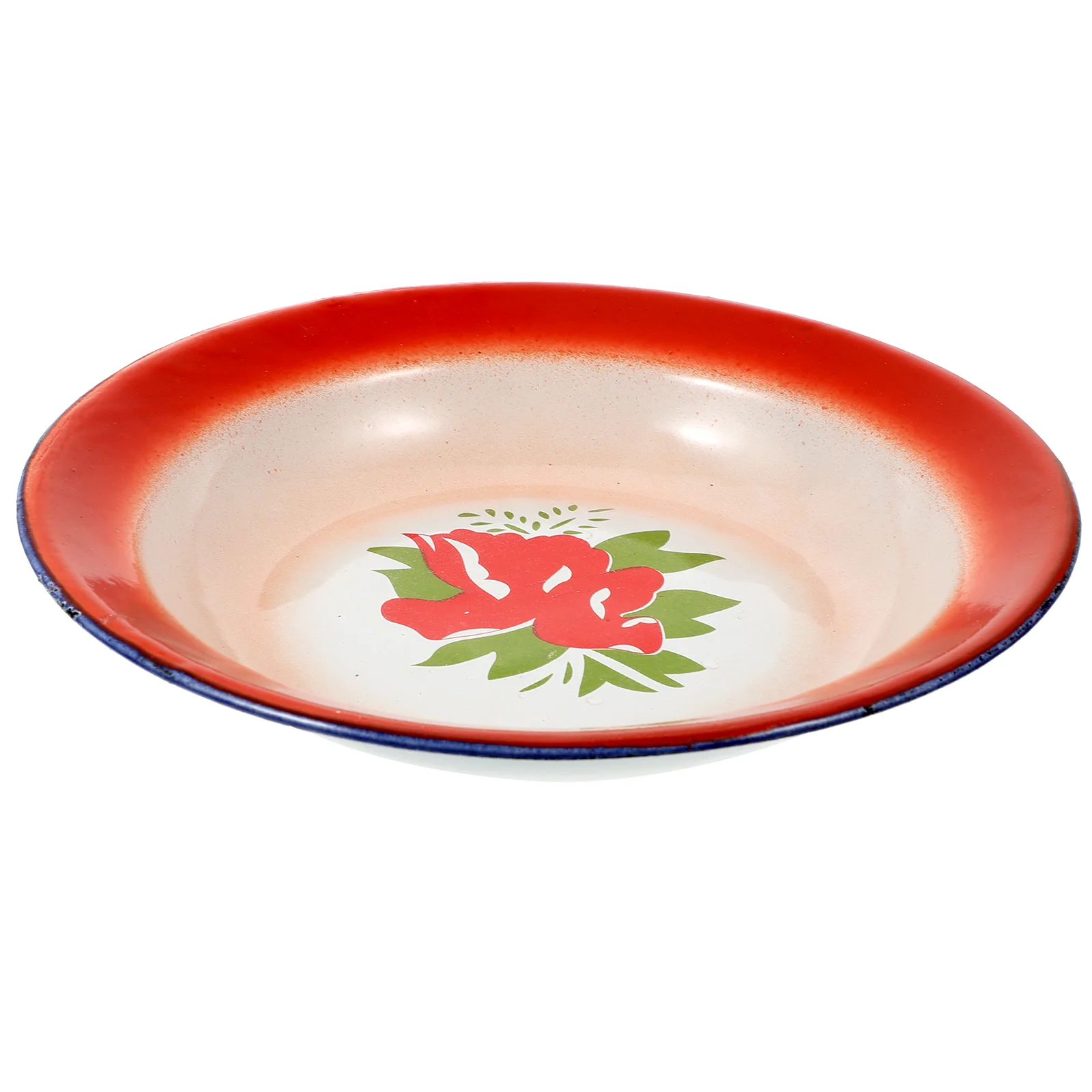 Эмалированная ваза для фруктов сервировочное блюдо круглые формы торта посуда