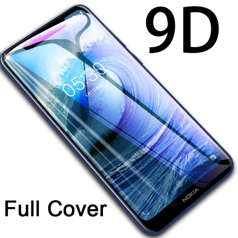 

Защитное закаленное стекло 9D для Nokia 6 5 3 2 1