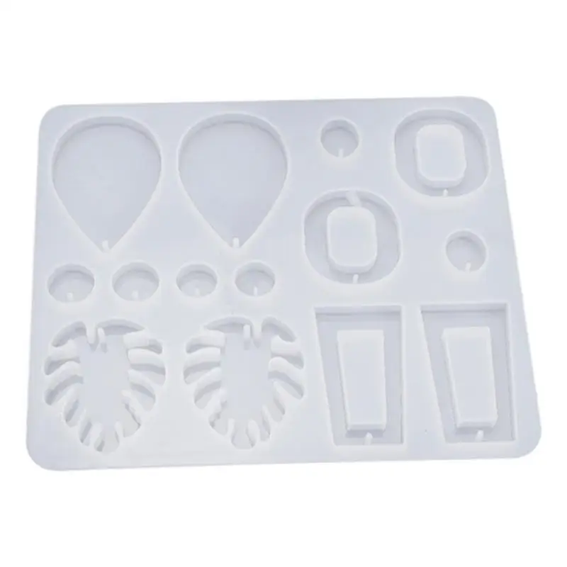 

Silicone Mold DIY Crystal Multistyle Epoxy Earrings Mould Jewelry Pendant Making Tool Molds For Plaster Silicone Mold