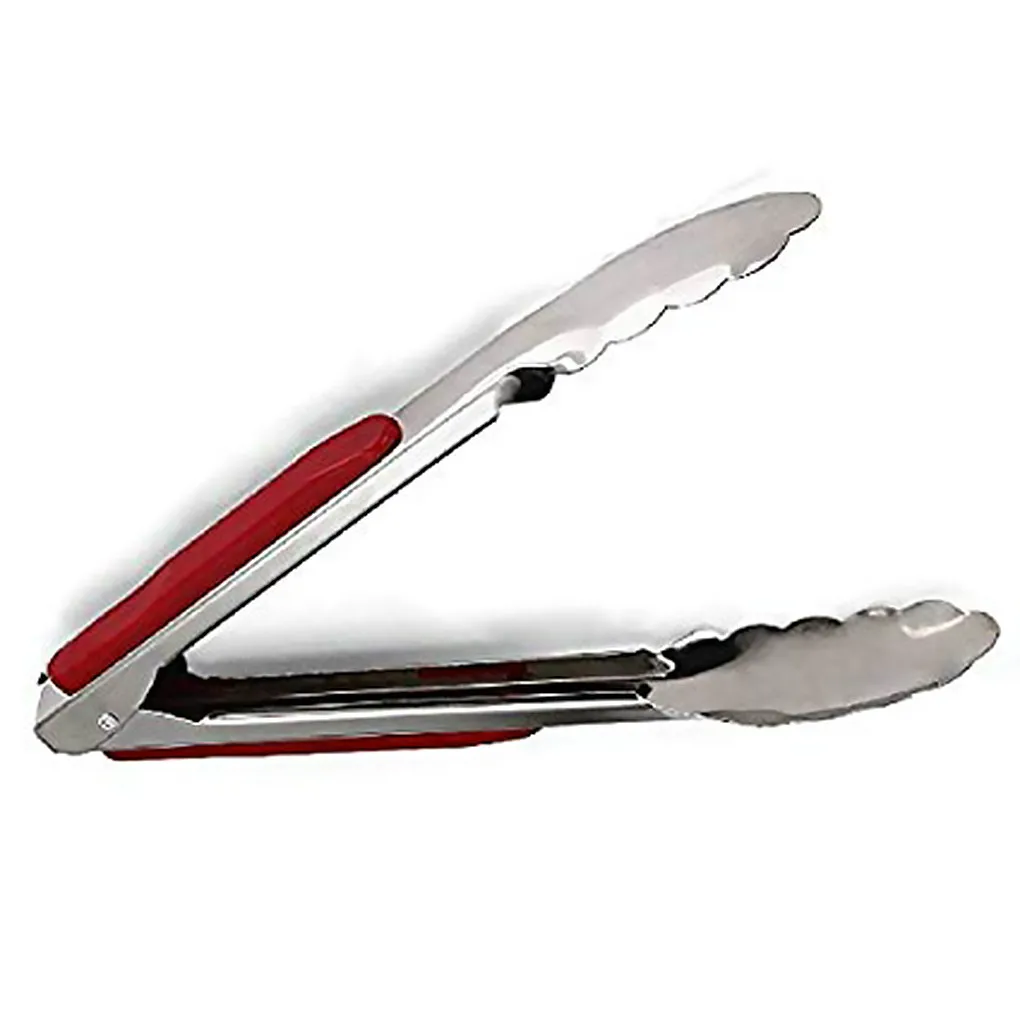 

1pc Barbecue Tweezers Stainless Steel Food Tweezers Cooking Utensils Tongs For The Kitchen Buffet Long Straight Roasting Clamp