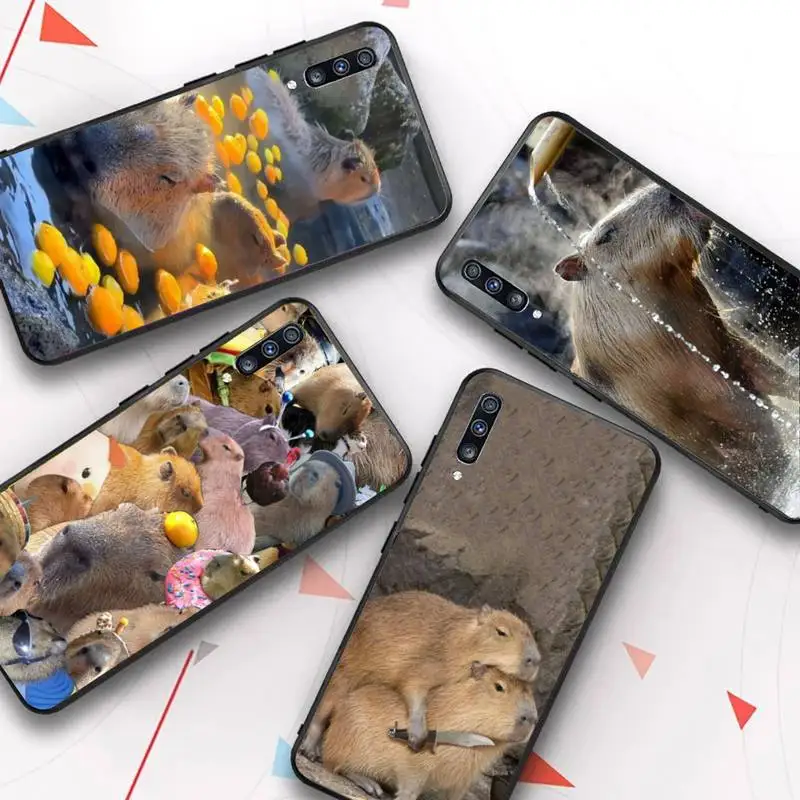 

Animal Funny Capybara Bling Phone Case For Samsung A 10 11 12 13 20 21 22 30 31 32 40 51 52 53 70 71 72 73 91 13 shell