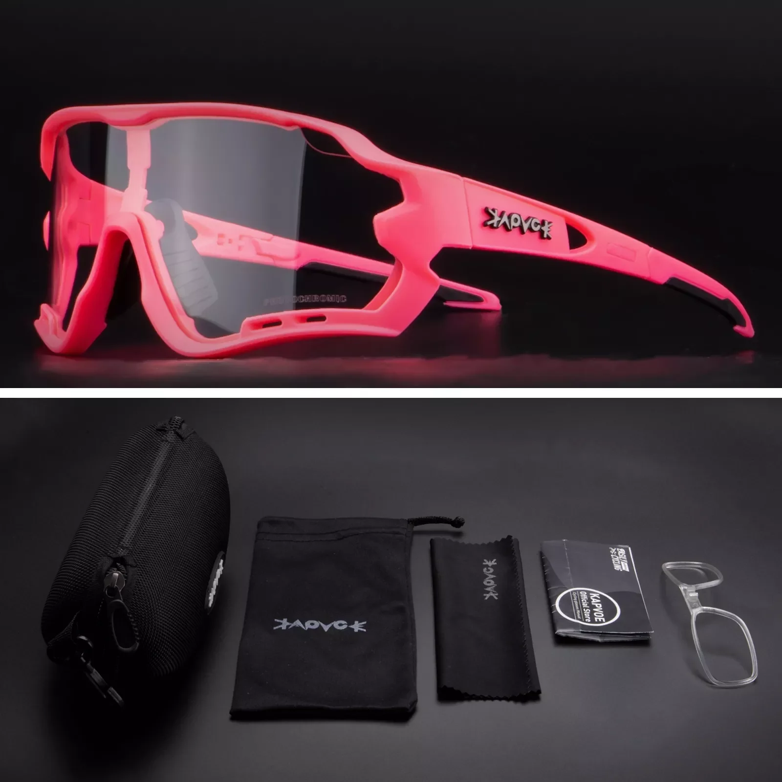 Kapvoe Photochromic Ski Goggles Man Women UV400 Protection Snowboard Eyewear Outdoor Sport Skate Skiing Snow Goggles 1lens