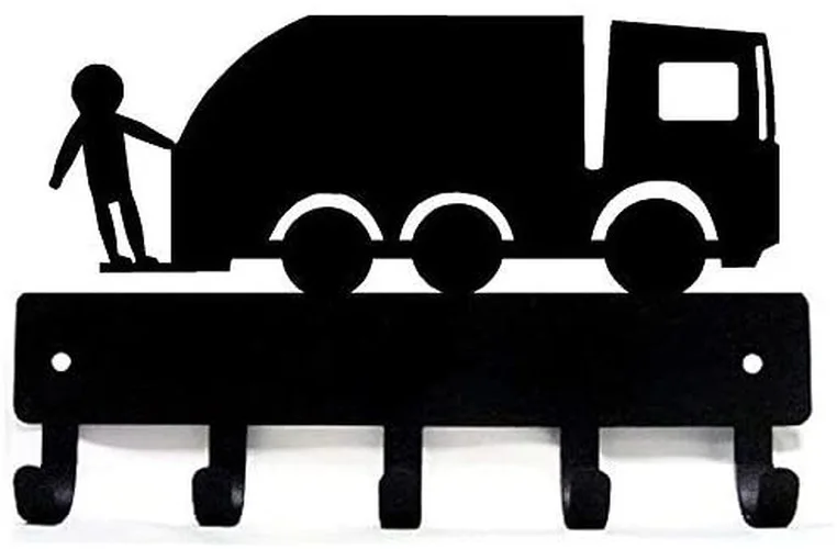 

Garbage Truck Key Rack Hanger - Large 9 Inch Wide / Small 6 Inch Wide