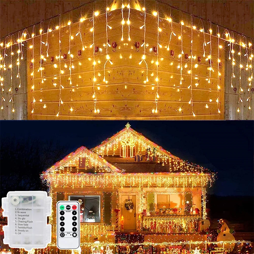 

Гирлянда-сосулька светодиодная, 3,5 м, 96 светодиодов