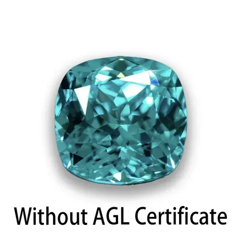 Лабораторный сапфир Параиба квадратные подвески 0.5~5ct AGL