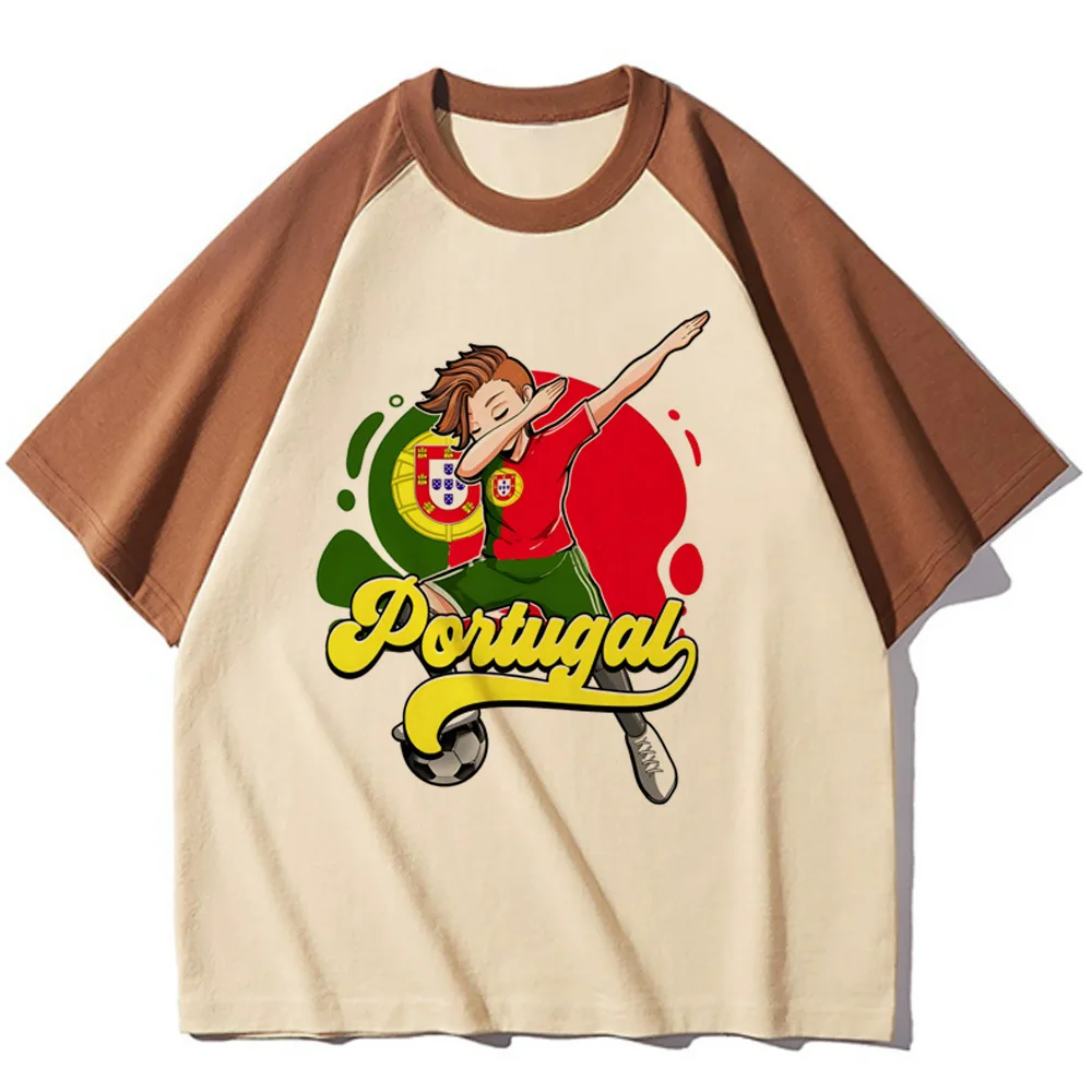 Футболка Португалия женские смешные футболки аниме смешная одежда Манга для